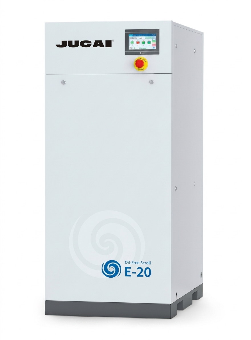 16kW 1.6m3/min Oil-free scroll air compressor E-20 Silent food and beverage medical laboratory air compressor