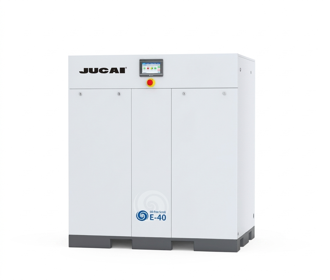 32kW 3.2m3/min Oil-free scroll air compressor E-40 Silent food and beverage medical laboratory air compressor